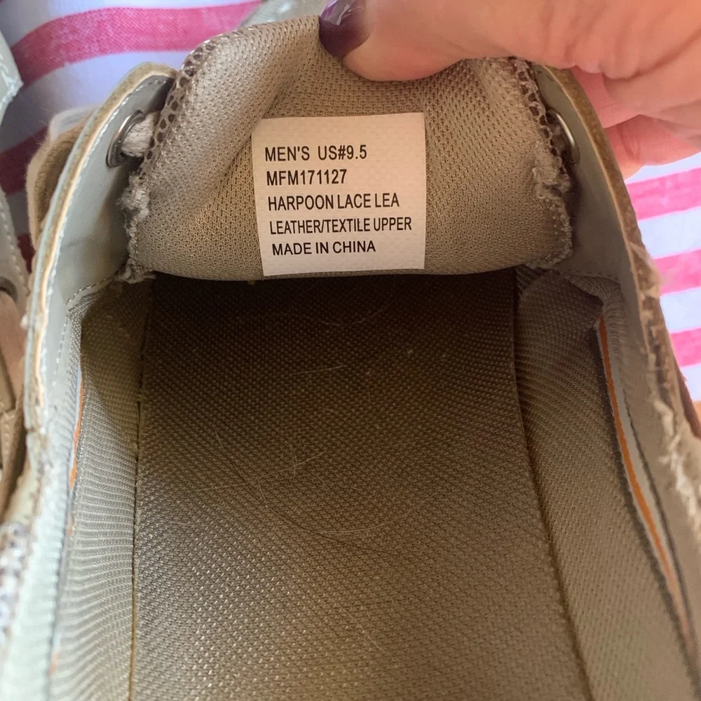 Margaritaville Harpoon Lace Khaki Boat Shoes